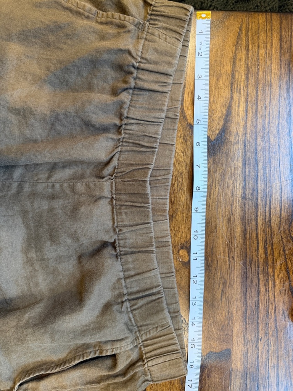Eileen Fisher Cropped Wide Leg Pants Organic Linen - Picture 8 of 11